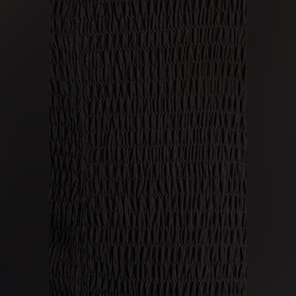 Black smocked tie strap dress - Picture 4 of 4